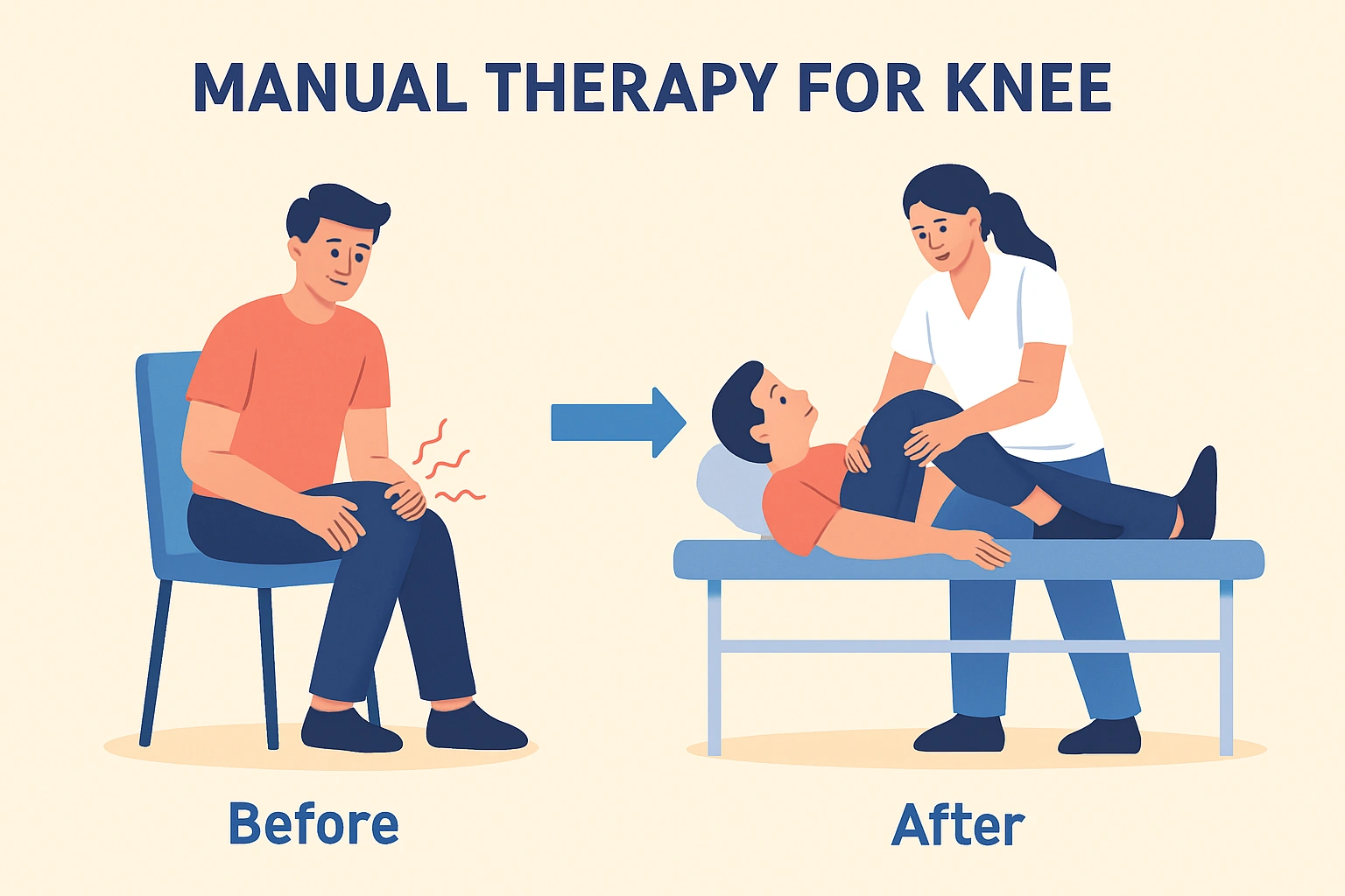 درمان دستی زانو در فیزیوتراپی