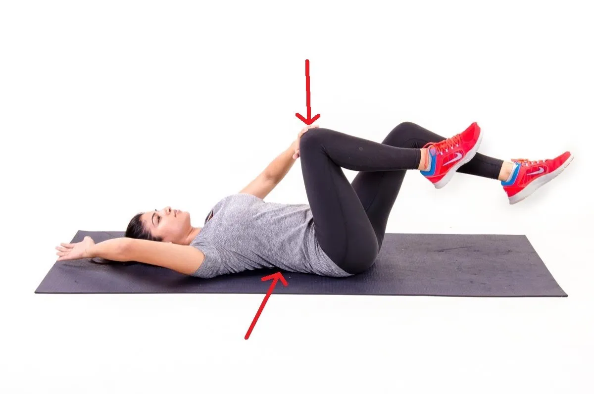 تمرین حشره مرده دیسک کمر